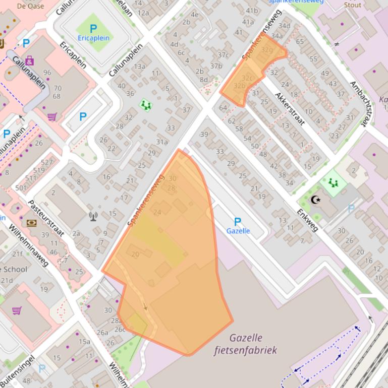 Kaart van postcodegebied 6951CG.