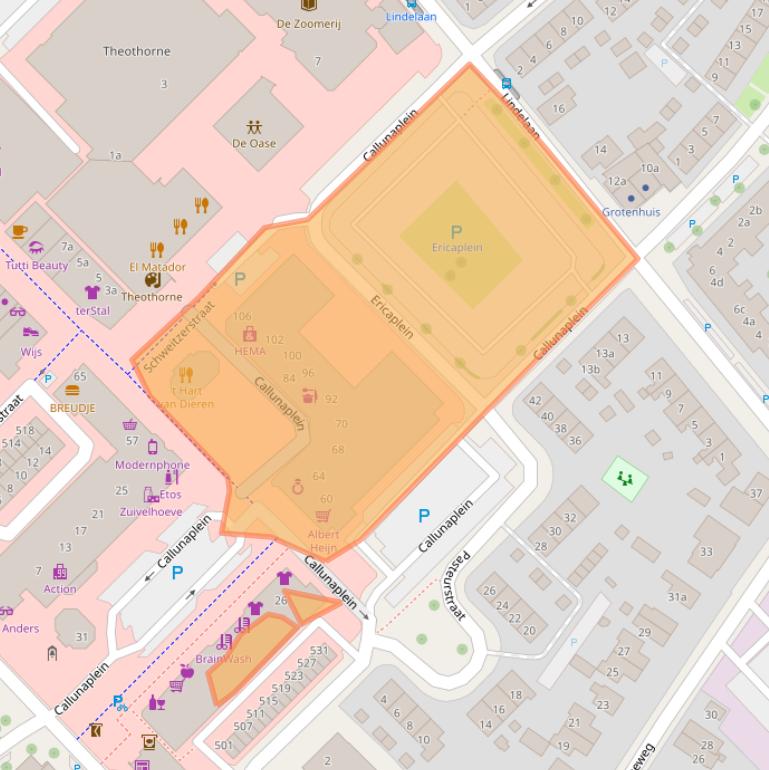 Kaart van postcodegebied 6951CR.