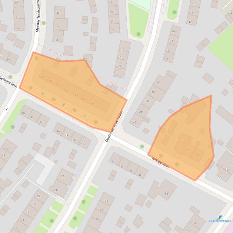 Kaart van postcodegebied 6951DC.