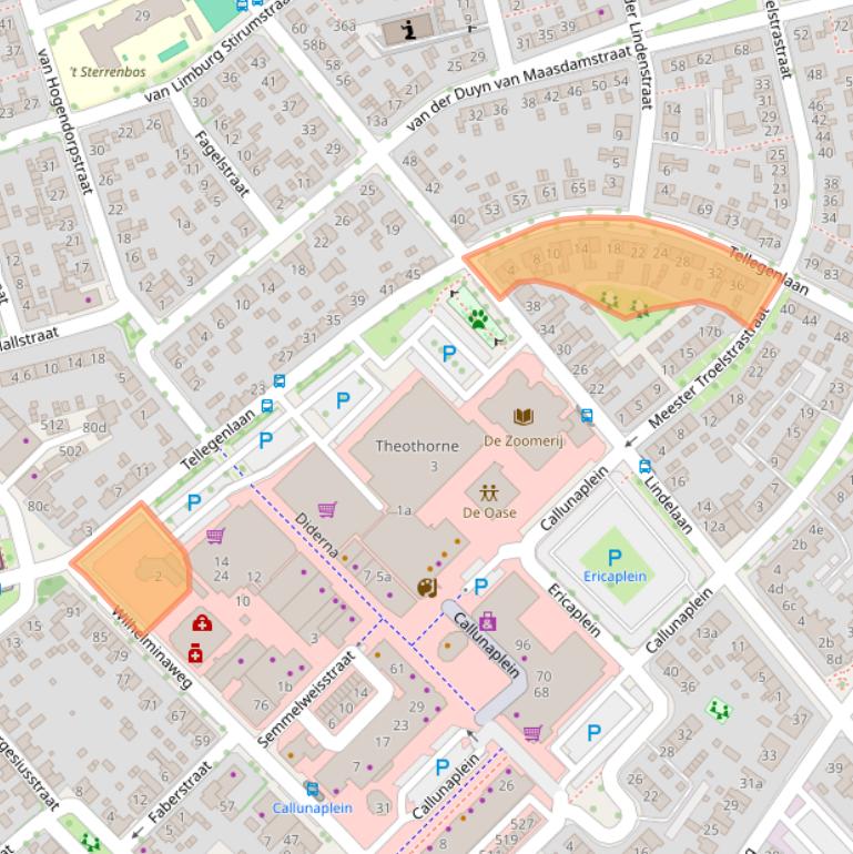 Kaart van postcodegebied 6951DD.