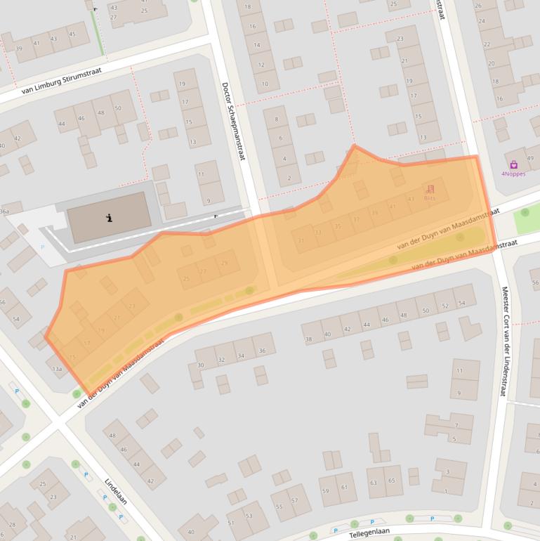 Kaart van postcodegebied 6951DR.