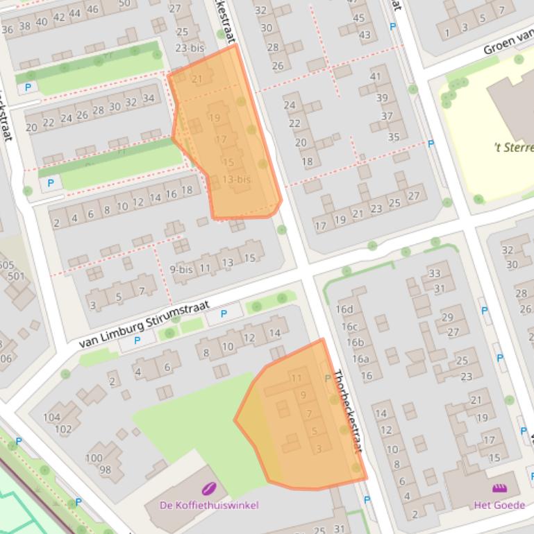 Kaart van postcodegebied 6951EJ.