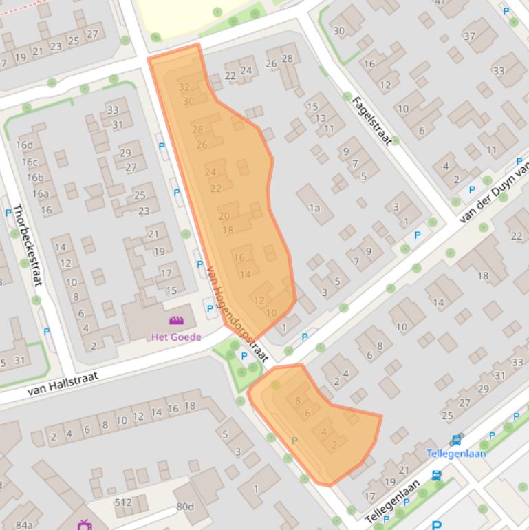 Kaart van postcodegebied 6951ER.