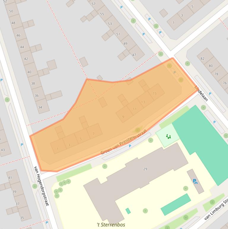 Kaart van postcodegebied 6951ET.