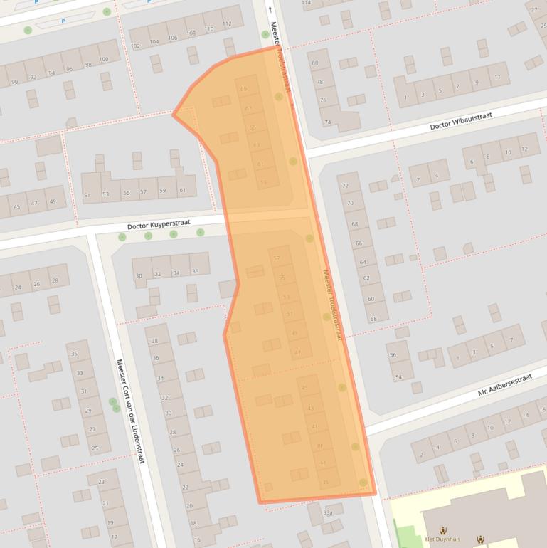 Kaart van postcodegebied 6951GK.