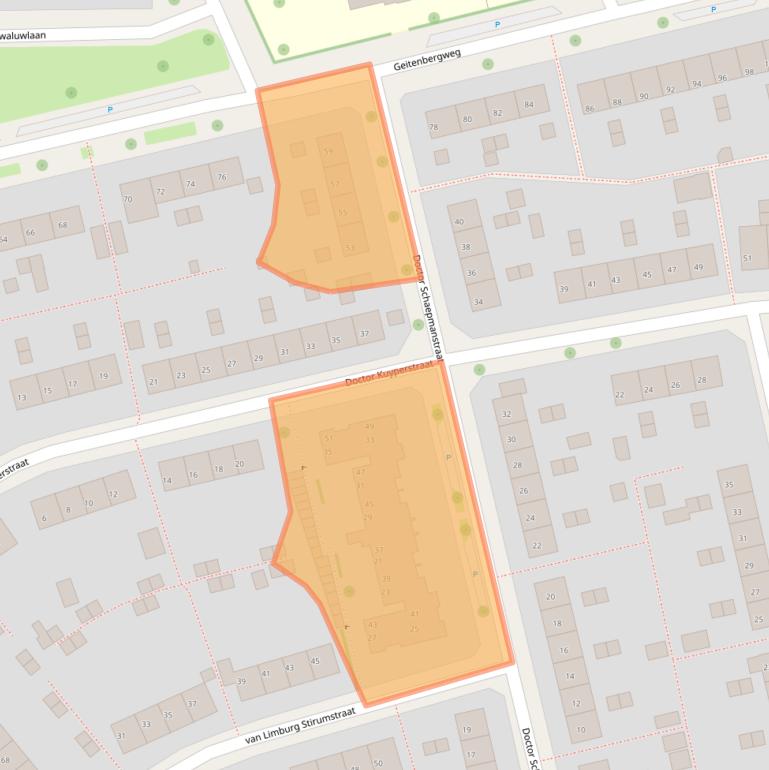 Kaart van postcodegebied 6951GS.