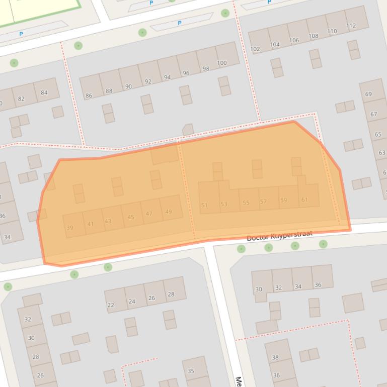 Kaart van postcodegebied 6951GW.