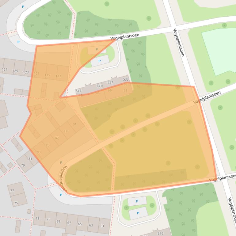 Kaart van postcodegebied 6951HW.