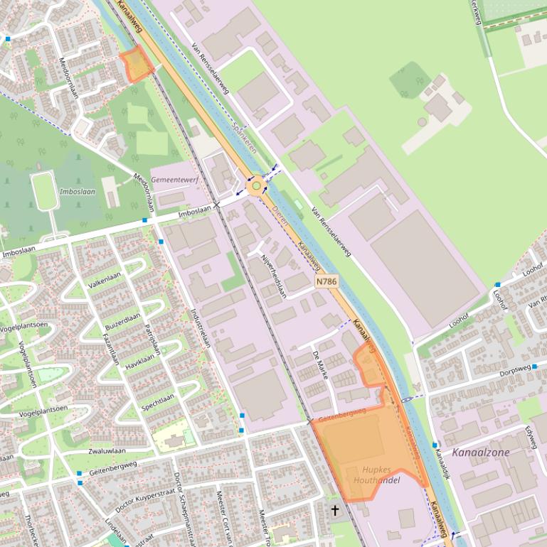 Kaart van postcodegebied 6951KL.