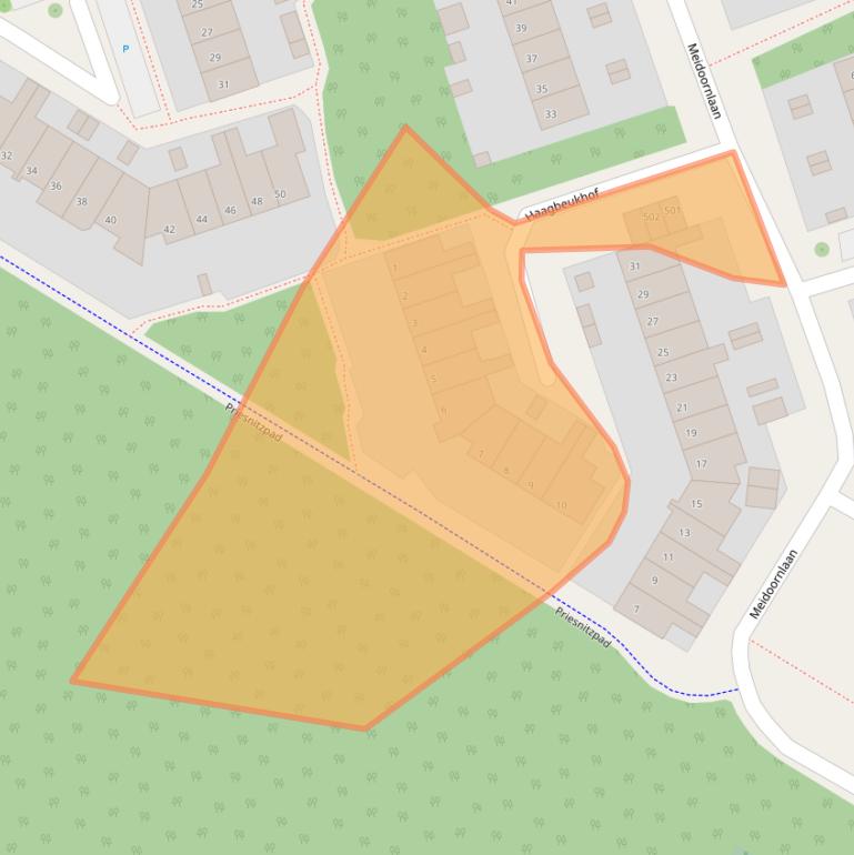 Kaart van postcodegebied 6951LH.