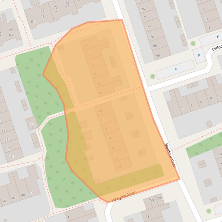Kaart van postcodegebied 6951LP.