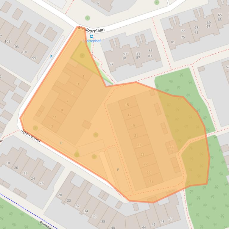 Kaart van postcodegebied 6951MA.