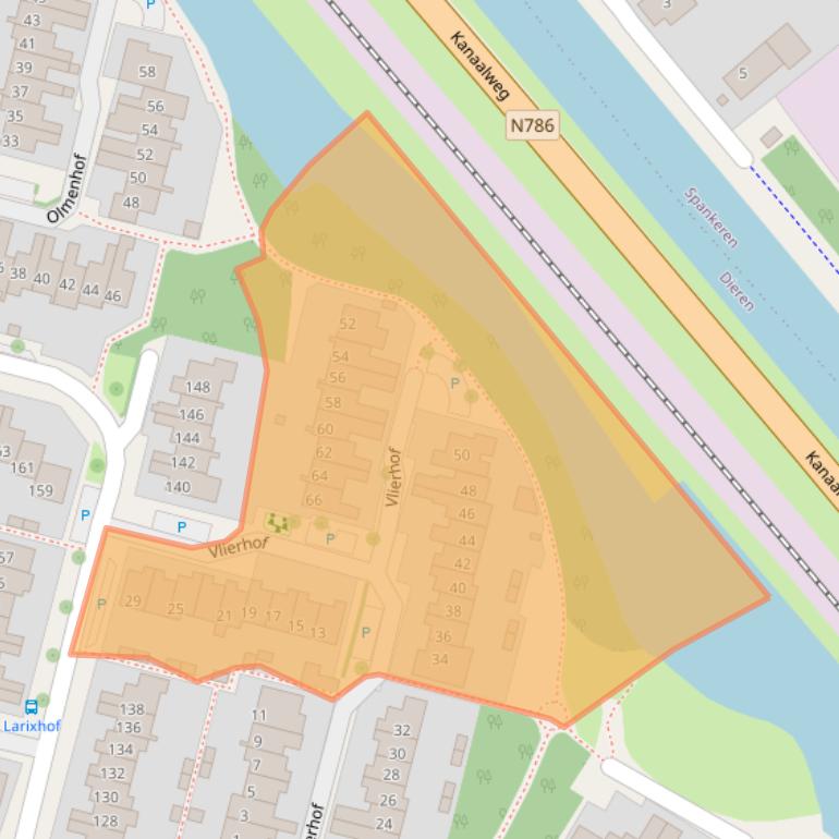 Kaart van postcodegebied 6951MJ.