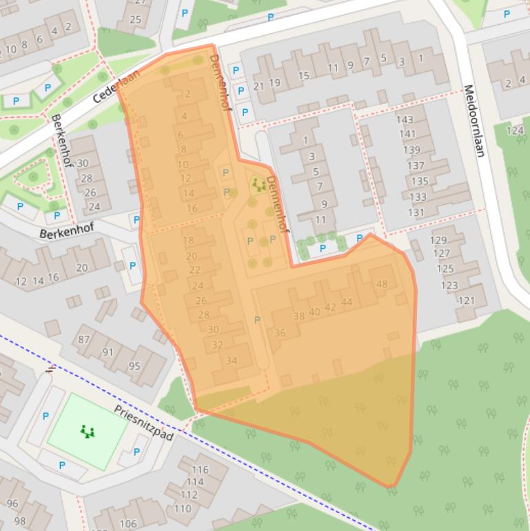 Kaart van postcodegebied 6951ML.