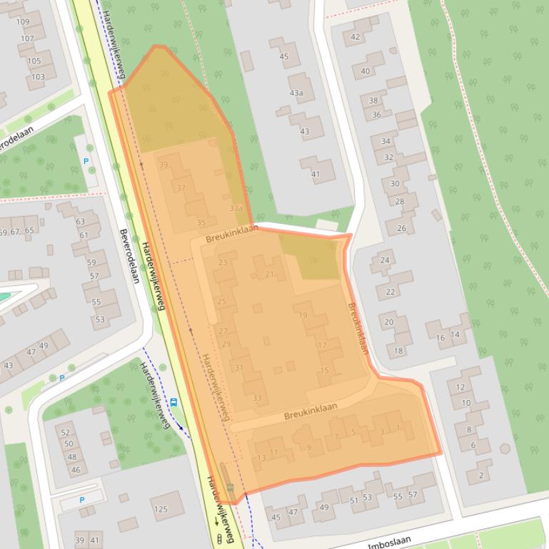 Kaart van postcodegebied 6951NC.