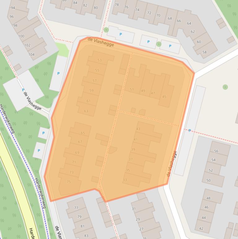 Kaart van postcodegebied 6951NK.