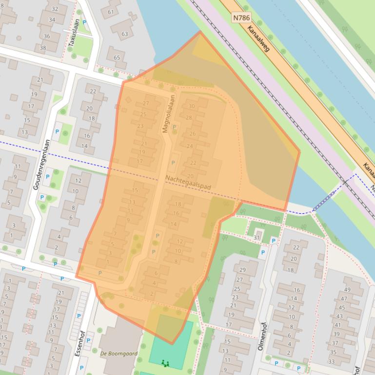 Kaart van postcodegebied 6951NV.