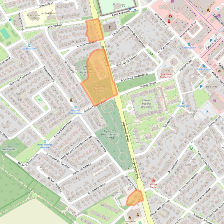 Kaart van postcodegebied 6952AB.