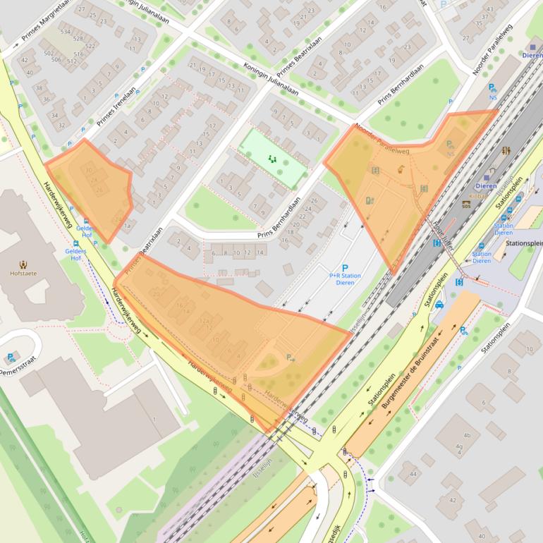 Kaart van postcodegebied 6952AH.