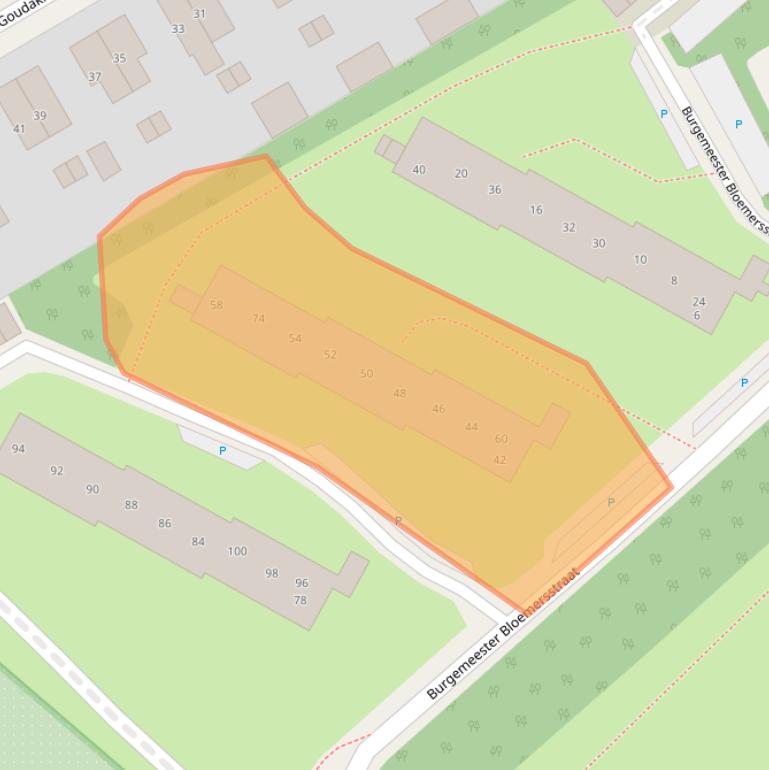 Kaart van postcodegebied 6952BB.