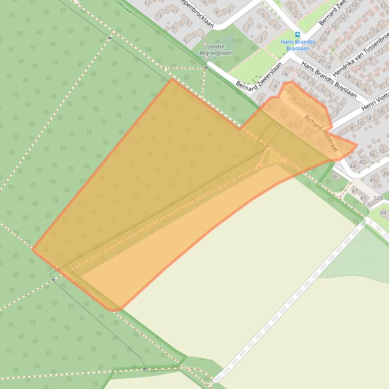 Kaart van postcodegebied 6952BG.