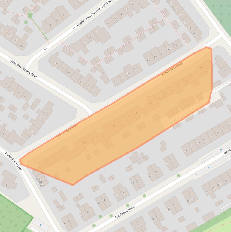 Kaart van postcodegebied 6952BJ.