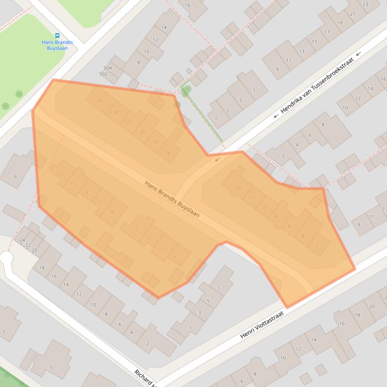 Kaart van postcodegebied 6952BK.