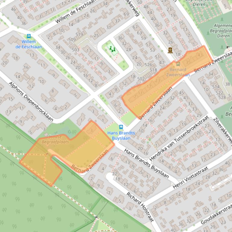 Kaart van postcodegebied 6952BM.