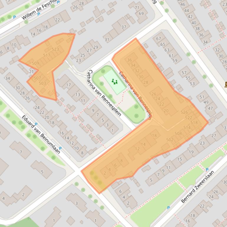 Kaart van postcodegebied 6952BR.