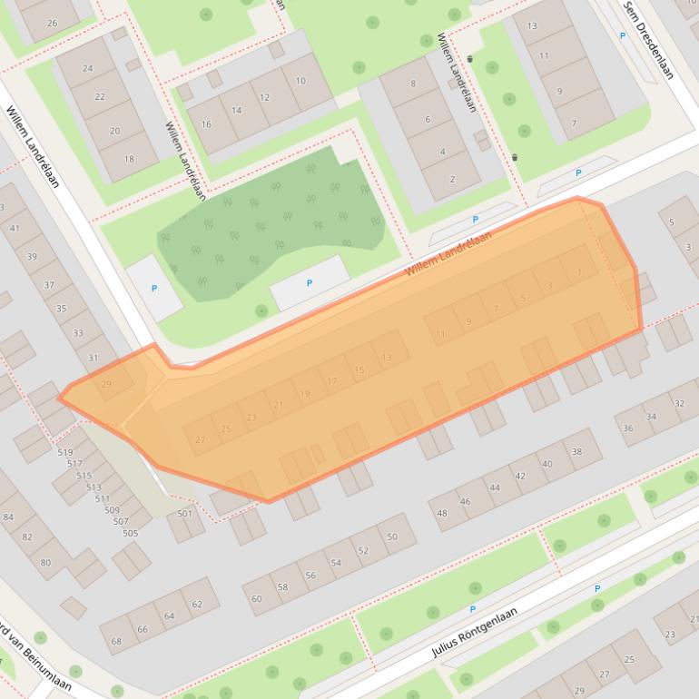 Kaart van postcodegebied 6952DC.