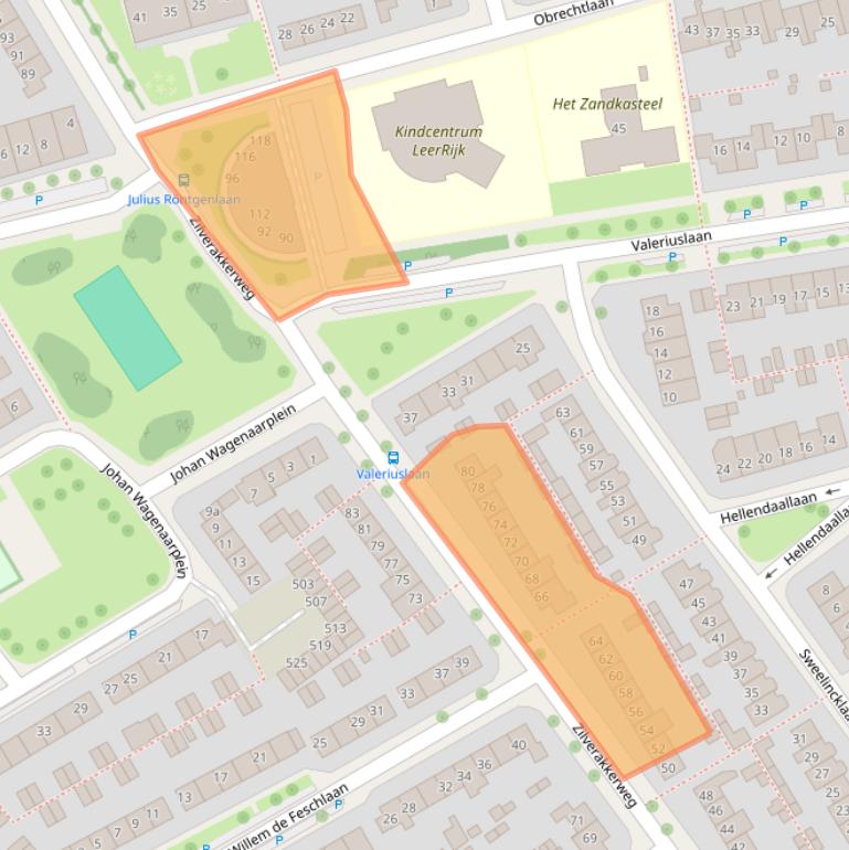 Kaart van postcodegebied 6952DX.