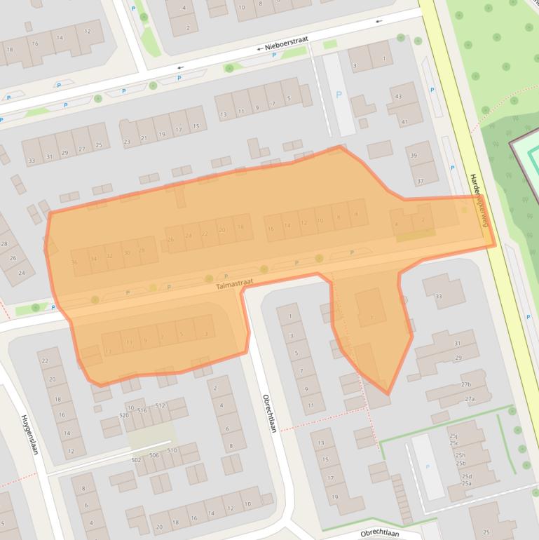 Kaart van postcodegebied 6952EP.