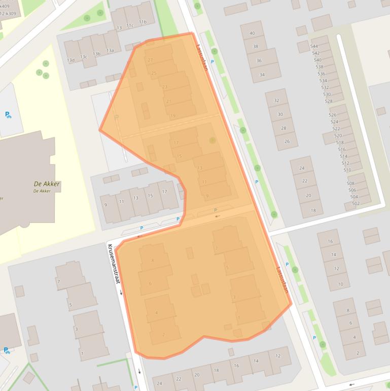 Kaart van postcodegebied 6952EV.