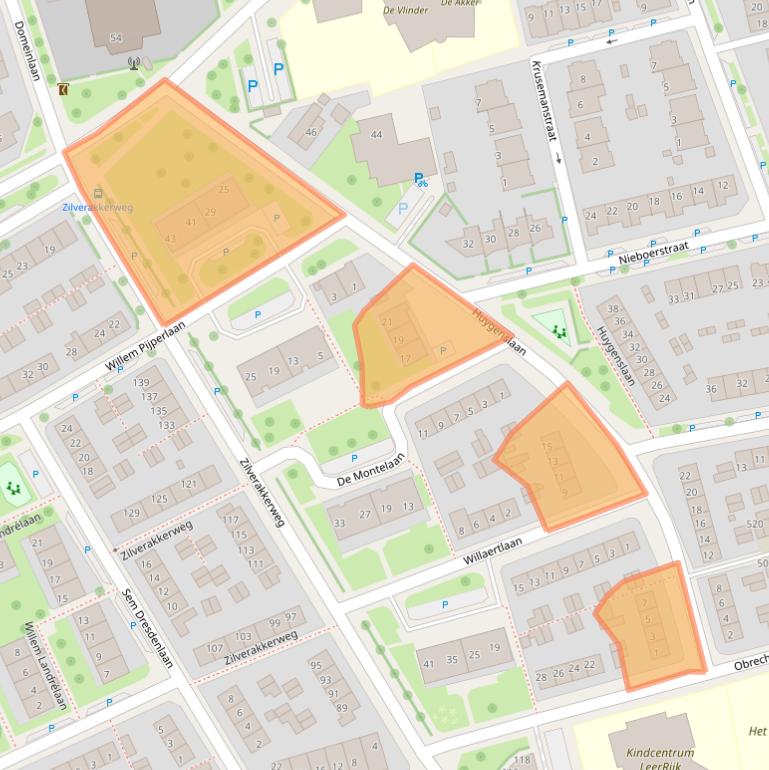 Kaart van postcodegebied 6952EZ.