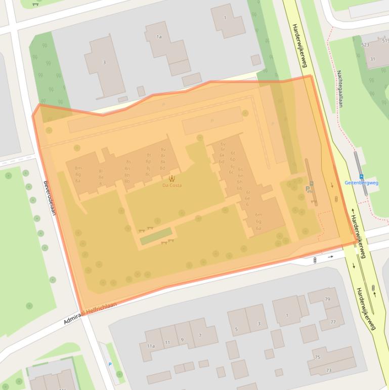Kaart van postcodegebied 6952GE.