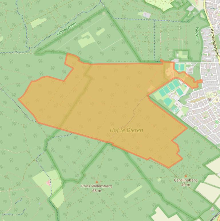 Kaart van postcodegebied 6952GX.