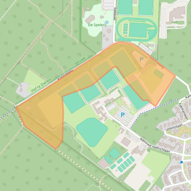 Kaart van postcodegebied 6952GZ.