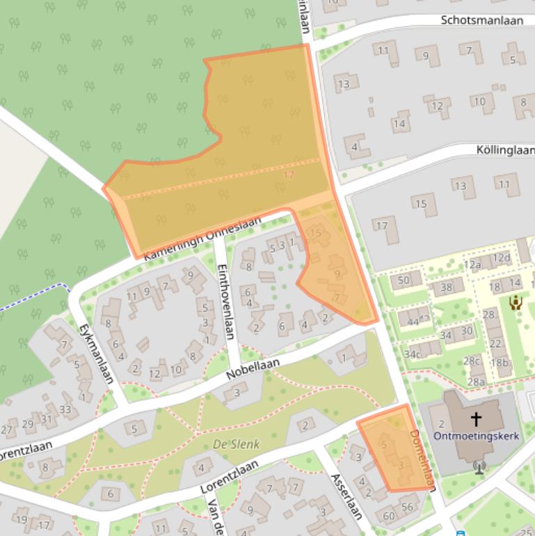 Kaart van postcodegebied 6952HA.