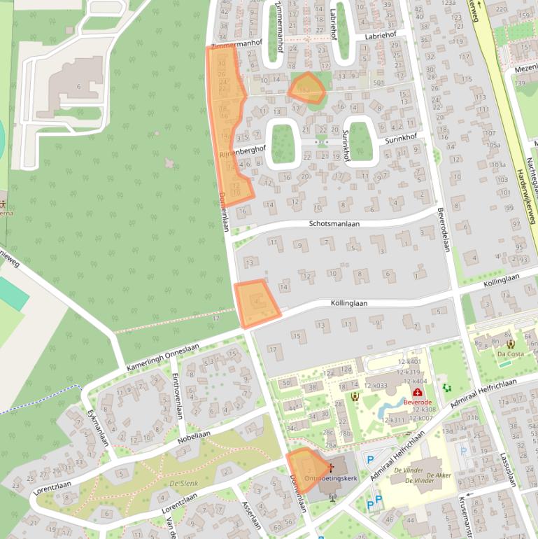 Kaart van postcodegebied 6952HB.