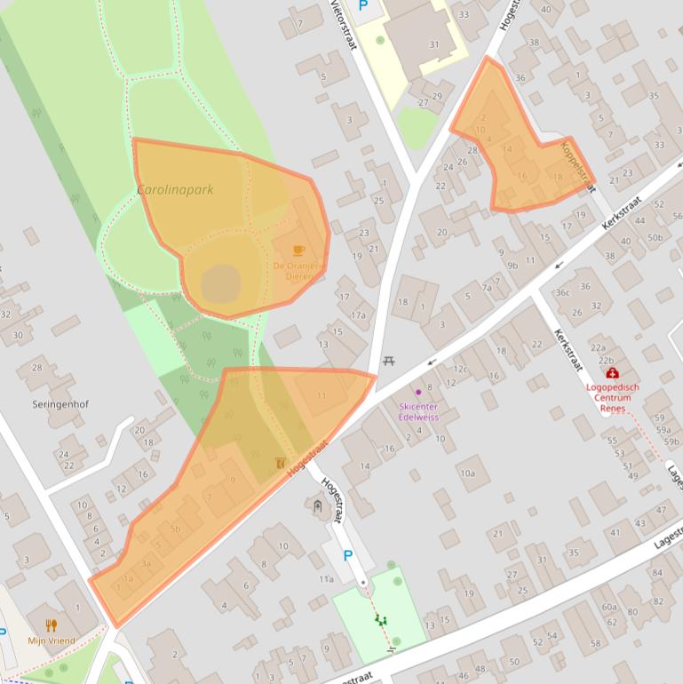 Kaart van postcodegebied 6953AN.