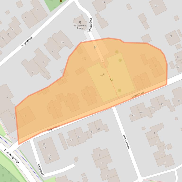 Kaart van postcodegebied 6953BA.