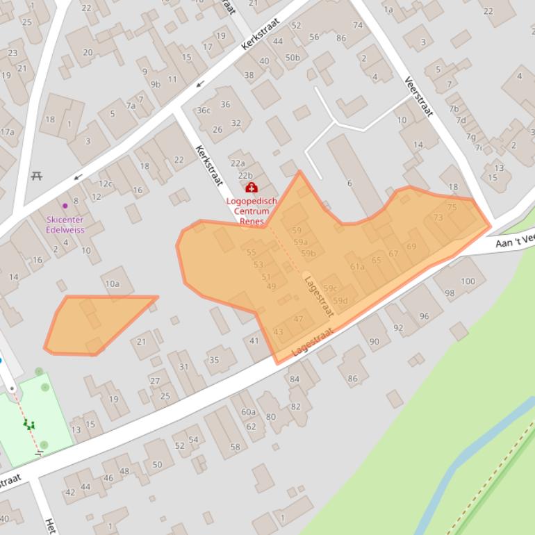 Kaart van postcodegebied 6953BC.