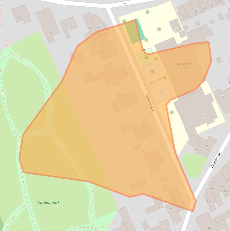Kaart van postcodegebied 6953BR.