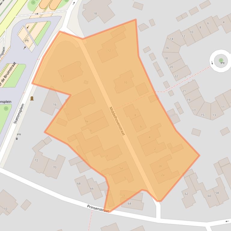 Kaart van postcodegebied 6953BV.