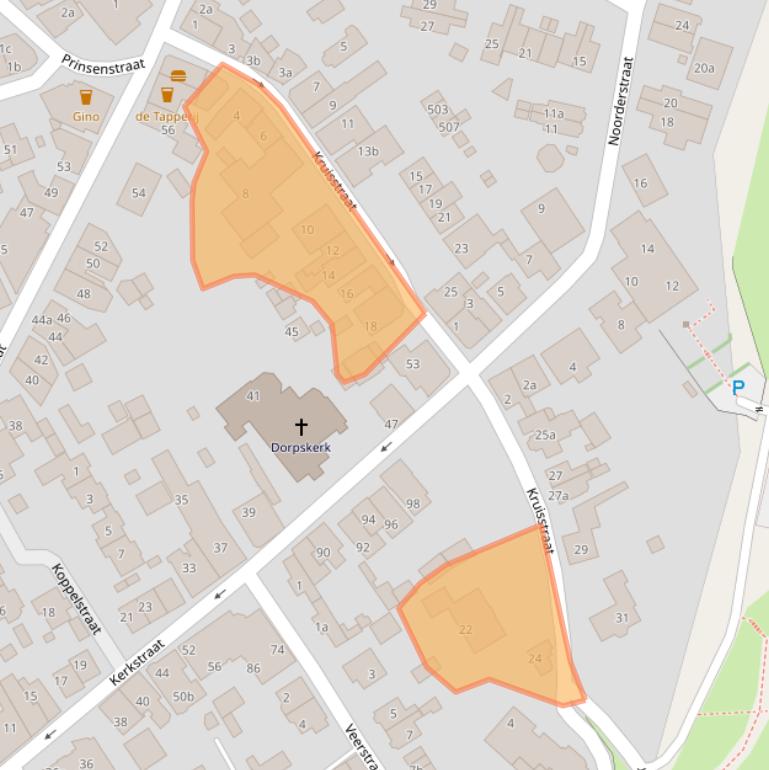 Kaart van postcodegebied 6953CB.