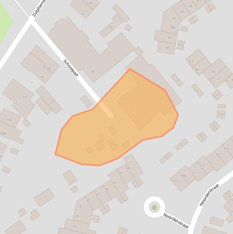 Kaart van postcodegebied 6953CC.