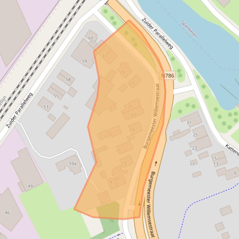 Kaart van postcodegebied 6953CV.