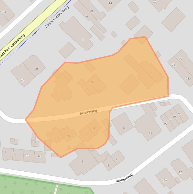 Kaart van postcodegebied 6955AL.