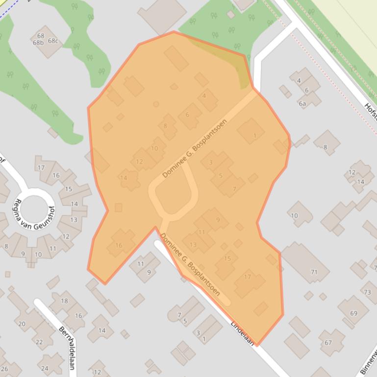 Kaart van postcodegebied 6955BS.