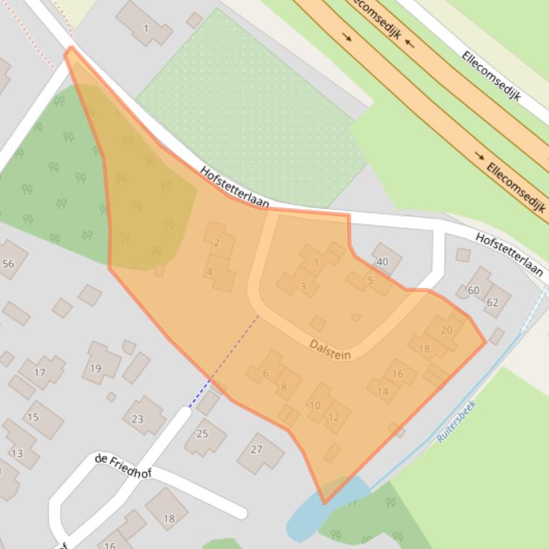 Kaart van postcodegebied 6955BT.